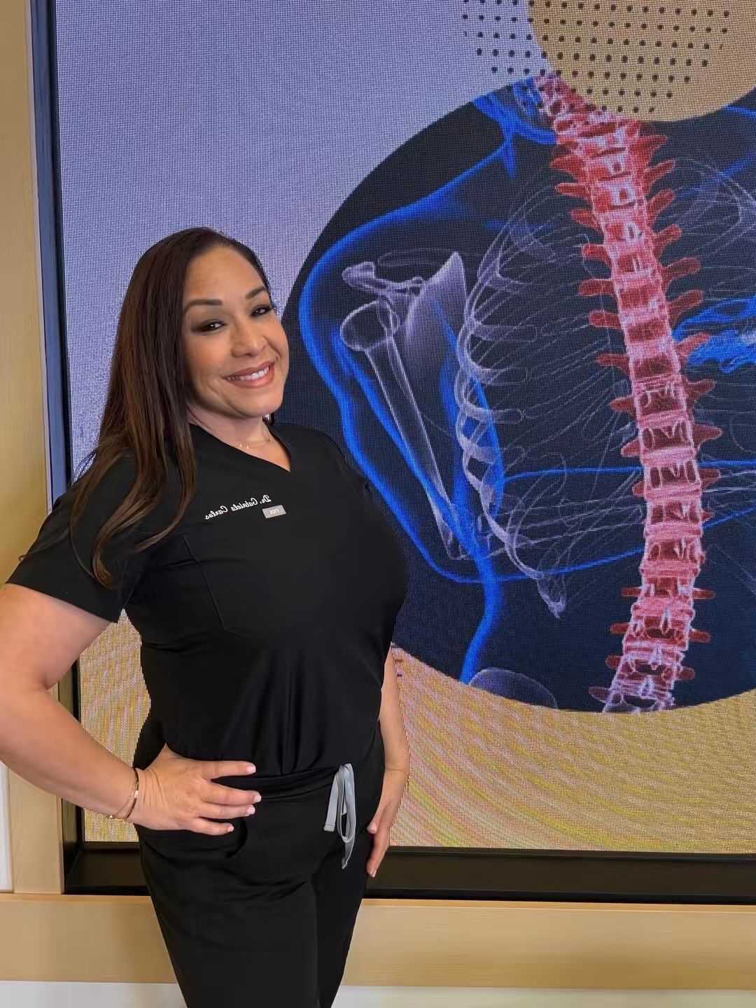 Dr. Gabriela Carlos at her Beverly Hills practice
